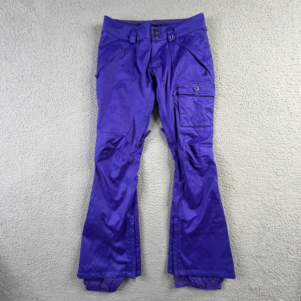 Burton Snowboard Pants WB Indulgence PT Purple DryRide Flared Womens Size XS